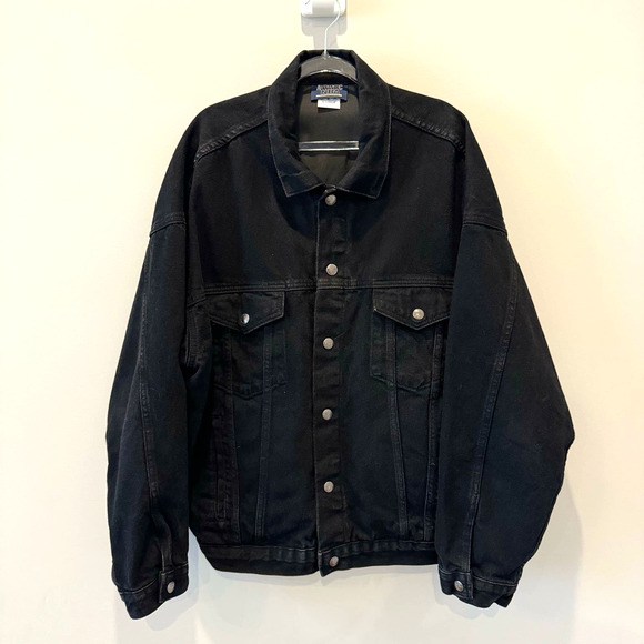 NRA Other - Vintage Men's XL Authentic NRA Black Denim Jean Concealed Carry Jacket